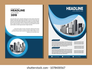 Business city abstract vector template. Brochure design, cover modern layout, annual report