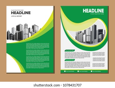 Business city abstract vector template. Brochure design, cover modern layout, annual report