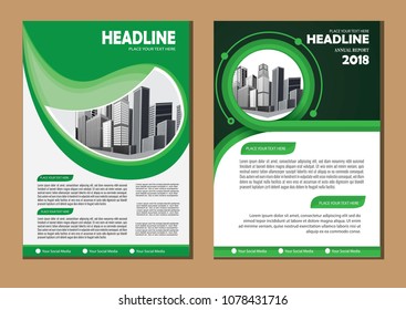 Business city abstract vector template. Brochure design, cover modern layout, annual report
