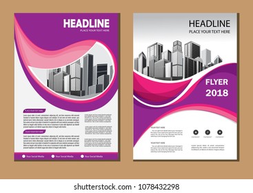 Business city abstract vector template. Brochure design, cover modern layout, annual report