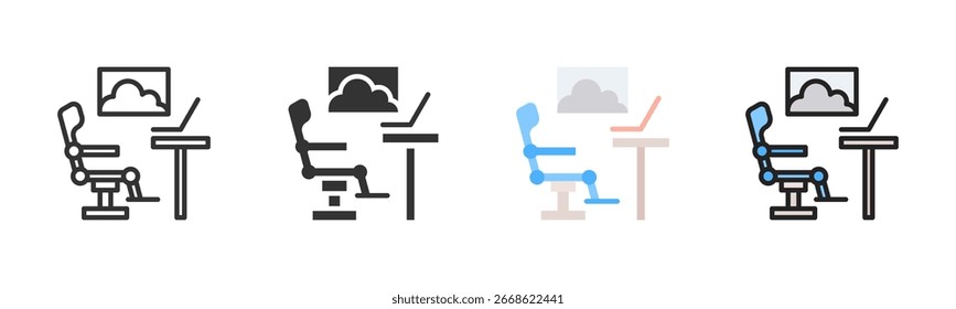 Paquete De Iconos De Clase Ejecutiva En Varios Estilos