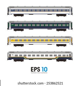 business class passenger car illustration