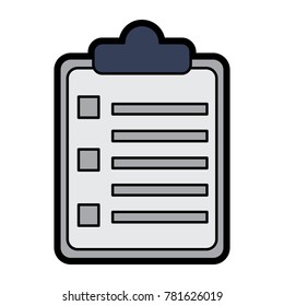 business clipboard report sheet document