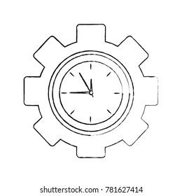 business clock gear work time