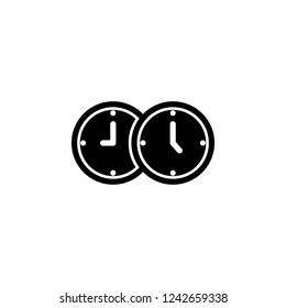 business, clock icon. Simple glyph vector of business set for UI and UX, website or mobile application