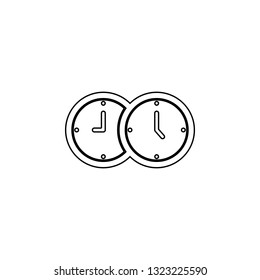 business, clock icon. Simple thin line, outline vector element of Business icons set for UI and UX, website or mobile application