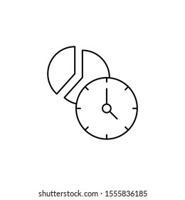 Business, clock, time icon. Simple line, outline vector of icons for ui and ux, website or mobile application