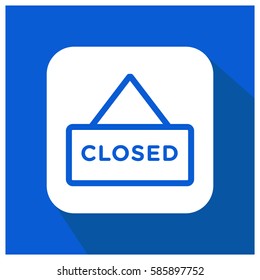 Business closed vector icon