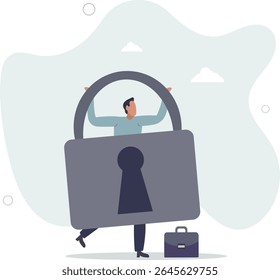 Empresas fechando ou morrem em crise de bloqueio por pandemia do coronavírus, problema de desemprego e dívida ou conceito de falência. vida de caráter .