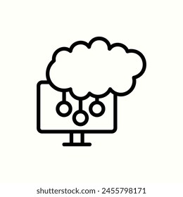 business, cloud icon, isolated icon in light background, perfect for website, blog, logo, graphic design, social media, UI, mobile app