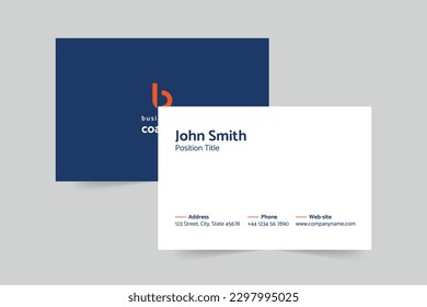 Business Coach business card template. A clean, modern, and high-quality design business card vector design. Editable and customize template business card