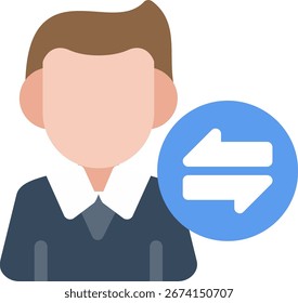Business Coaching Design de vetor de ícone plano