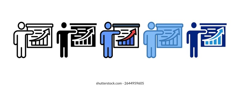 Elemento de ícone de business coaching para design