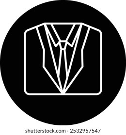 Business Coat Vector Illustration Detailed Icon