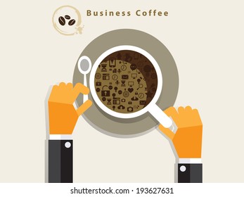 Business Coffee Concept Design .