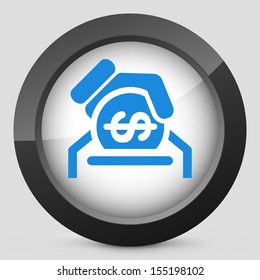 Business coin icon