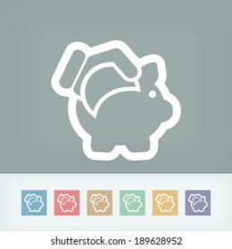 Business coin icon