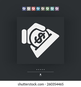 Business coin icon