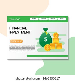 Business Coin Money company theme Simple Green banner