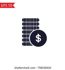 Business coins icon Vector.