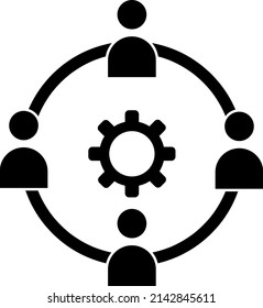 Business collaborate icon vector for graphic design, logo, web site, social media, mobile app, ui illustration.eps
