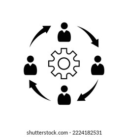 Business collaborate icon vector for graphic design, logo, web site, social media, mobile app, ui illustration