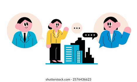 Business Collaboration. Business conversation. Office worker having a meeting. marketing.
