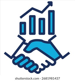 Elemento de icono de colaboración empresarial para diseño
