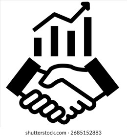 Elemento de icono de colaboración empresarial para diseño