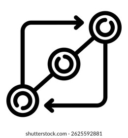 Business collaboration position icon. Outline business collaboration position vector icon for web design isolated on white background