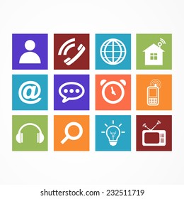 Business collection icon web