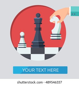 Business color icons. Strategy