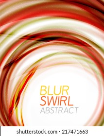 Business color swirl minimal design template. Techno, business card, presentation or brochure abstract background
