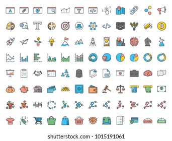 Business colored icon