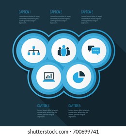 Business Colorful Icons Set. Collection Of Local Area, Pie Chart, Analytics And Other Elements. Also Includes Symbols Such As Unity, Circle, Team.