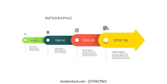 Business colorful infographic template design