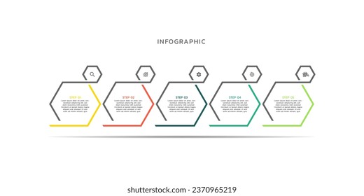 Business colorful infographic template design