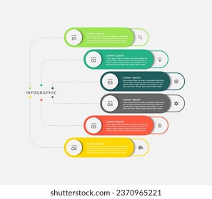 Business colorful infographic template design