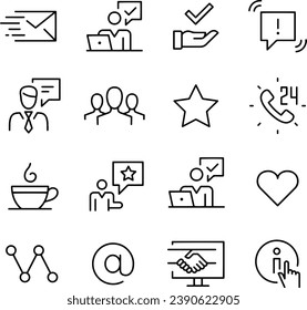 Diseño vectorial de iconos de negocios y comercio