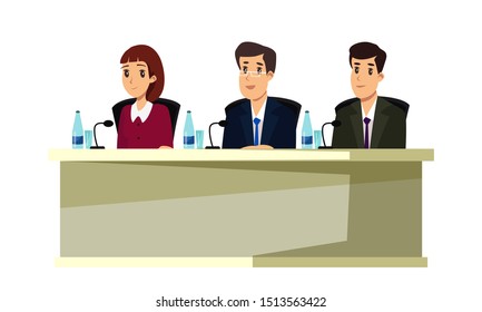 Business Commission Flat Vector Illustration People Stock Vector ...