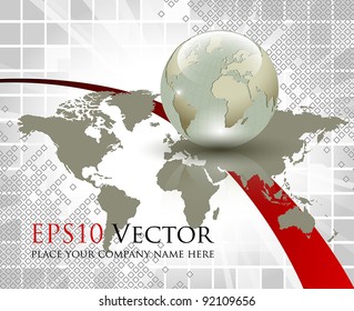 Business and communication abstract concept - vector illustration