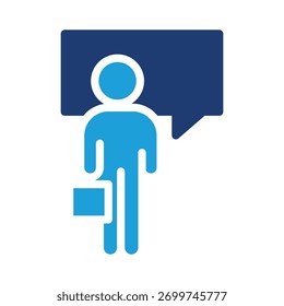 Diseño coloreado del Vector del icono del negocio y de la comunicación bueno para el Web o el App móvil