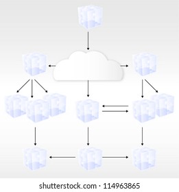 Business communication concept. Vector illustration
