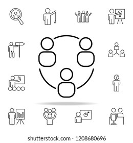 business communication icon. Business Organisation icons universal set for web and mobile