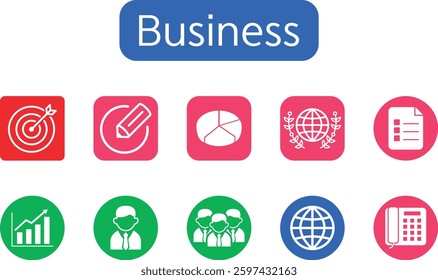Business and Communication Icon Set