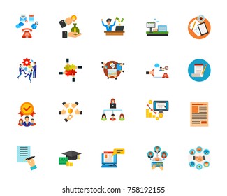 Business communication icon set