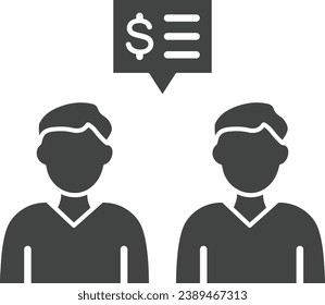 Business Communication icon vector image. Suitable for mobile application web application and print media.