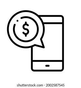 Conjunto de vectores de icono de comunicación comercial. colección de signos de ilustraciones de negociación en línea. símbolo o logotipo de dinero en línea.