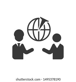 Business Communication Icon, vector template
