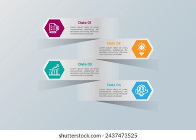 Business communication presentation vector infographic element design template.